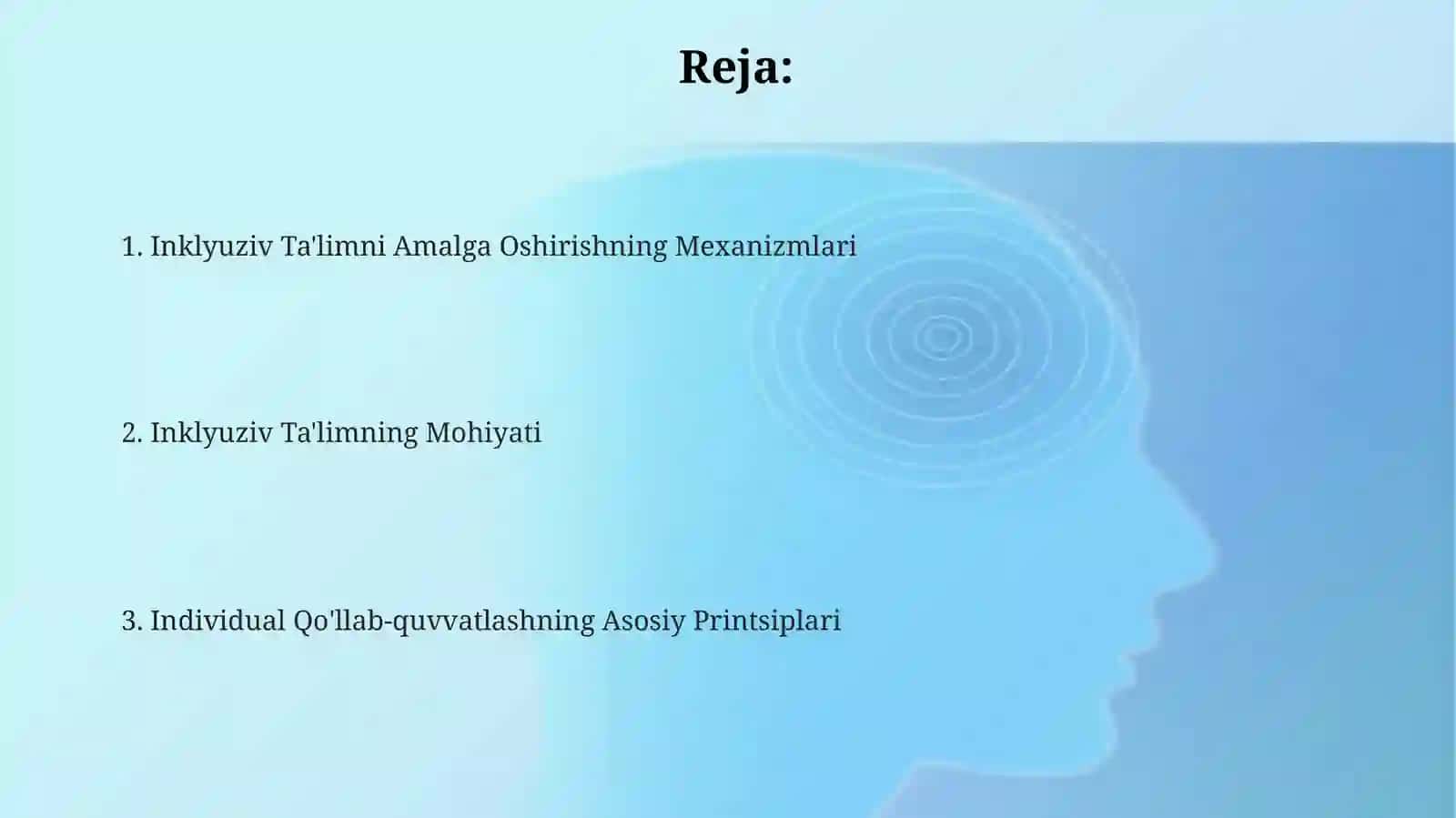 Inklyuziv Ta'lim Konsepsiyasi 2