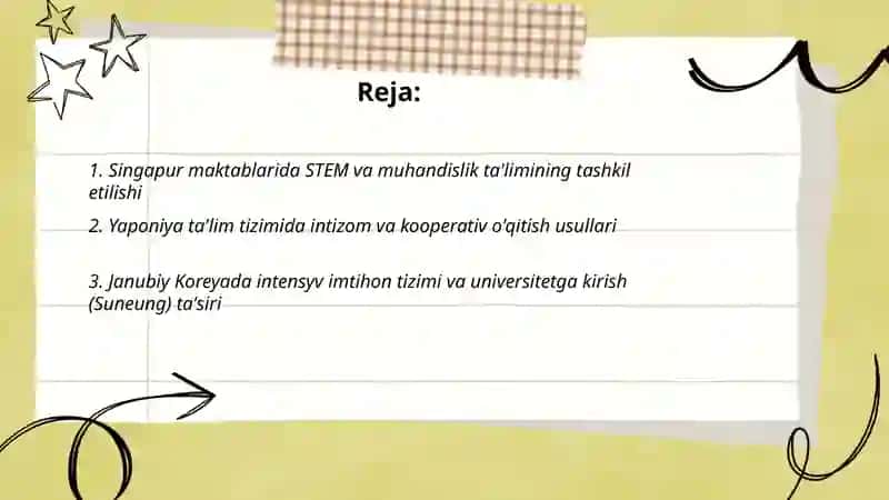 Rivojlangan Osiyo davlatlari ta’lim tizimi 2