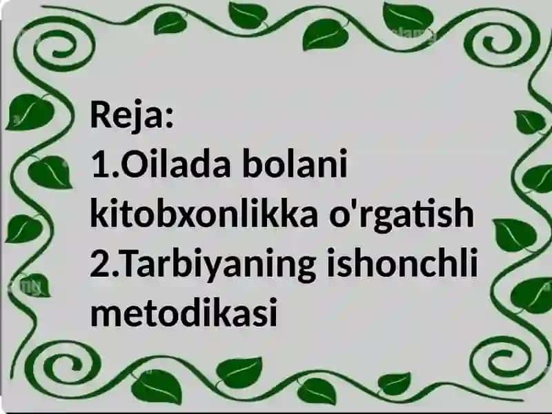 Oilada ota-ona va farzand munosabatlari 2