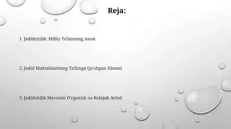 Jadidchilik: Milliy Ta'limning Asosi 2