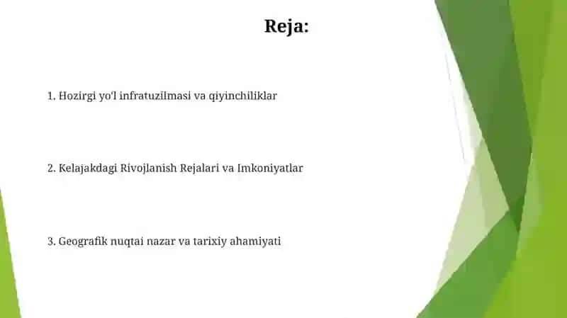 Kelajakdagi rivojlanish 2