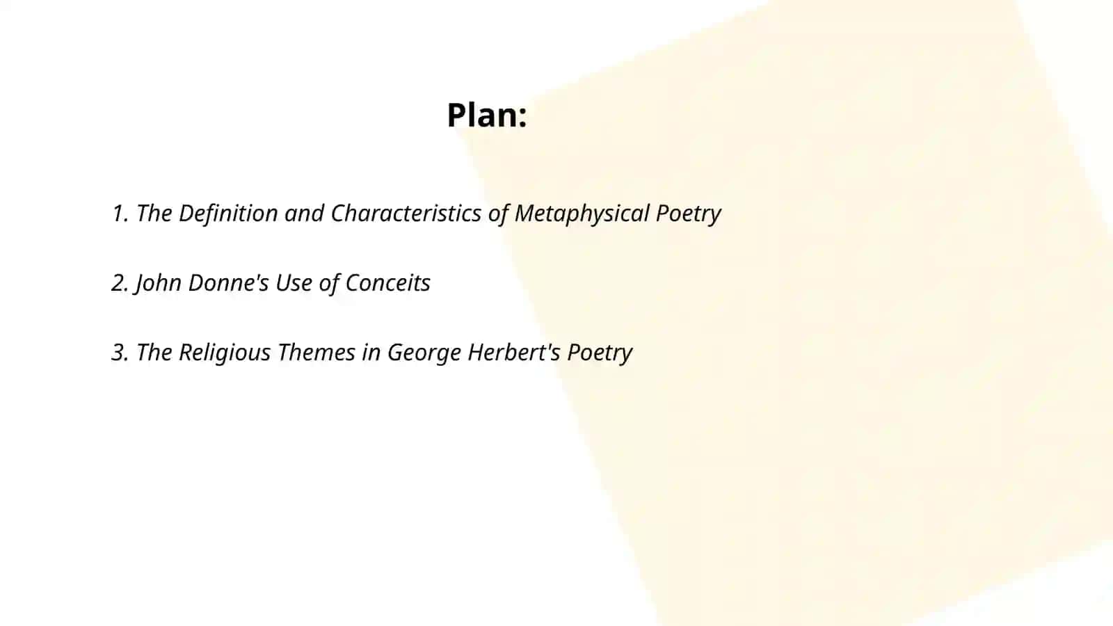 Metaphysical Poetry:John Donne and George Herbert 2