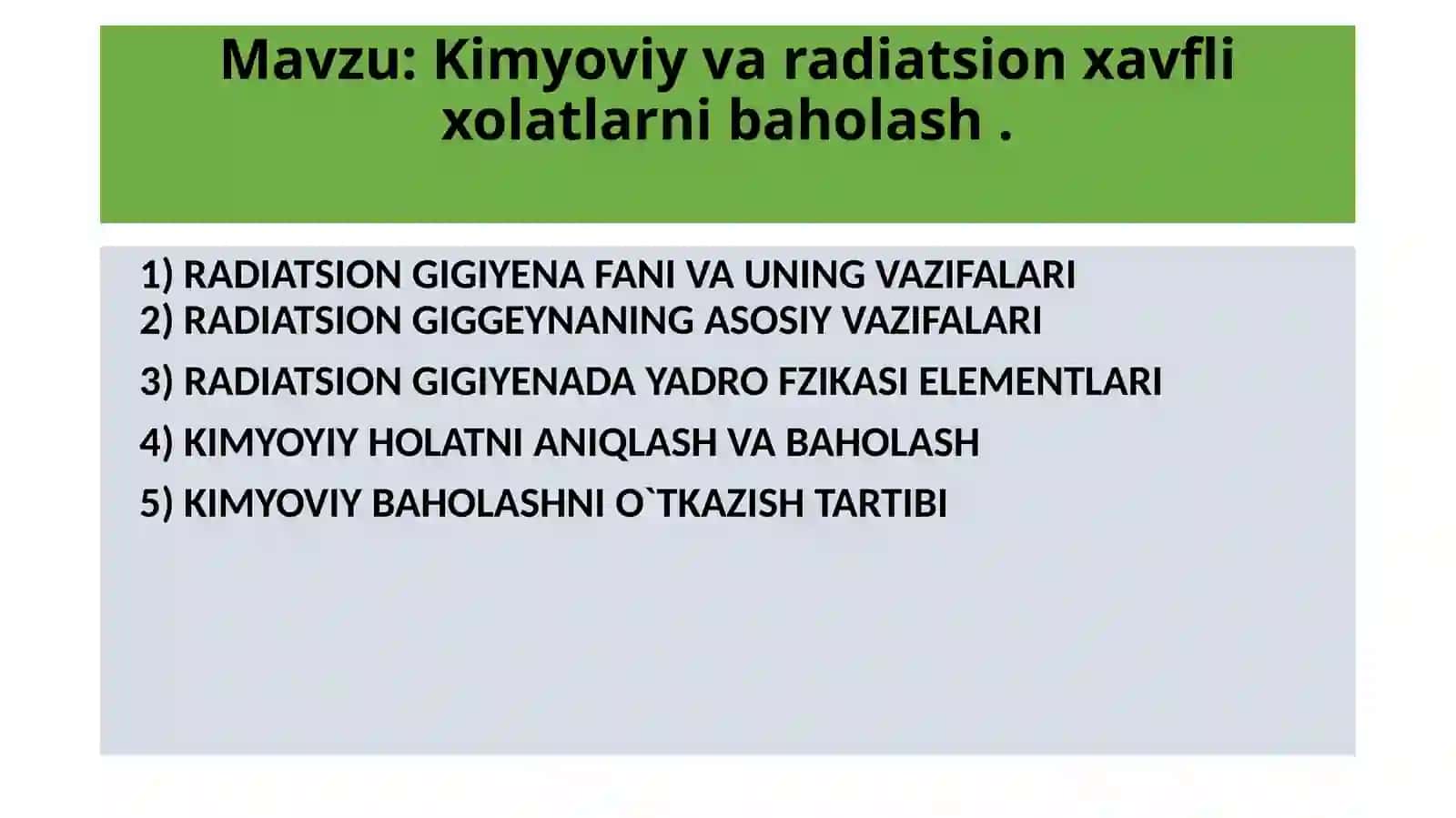 kimyoviy holatni baholash 2