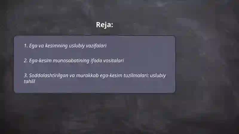 O‘zbek tili stilistikasi fanidan taqdimot 2