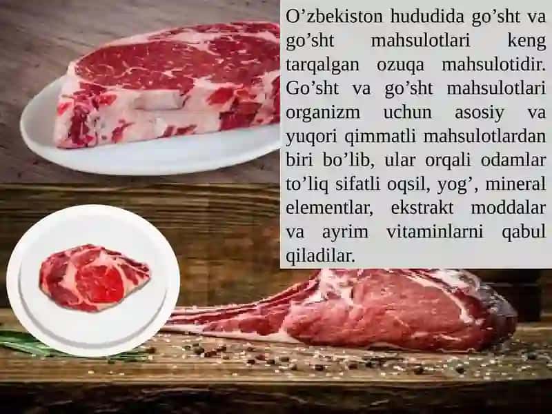 Go’sht va go’sht mahsulotlari 2