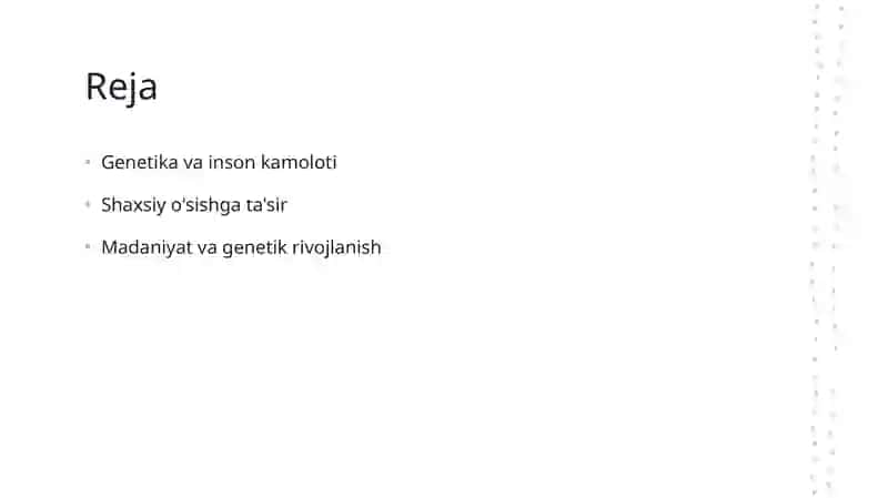 Inson kamolotining persogenetik nazariyalari 2