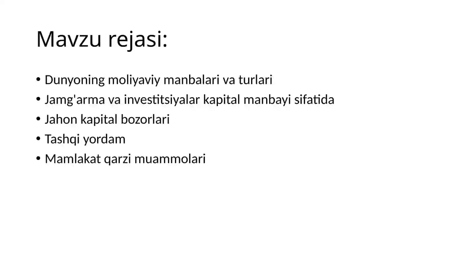 Dunyoning moliyaviy va real kapitali 2