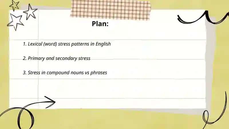 Stress, Intonation 2