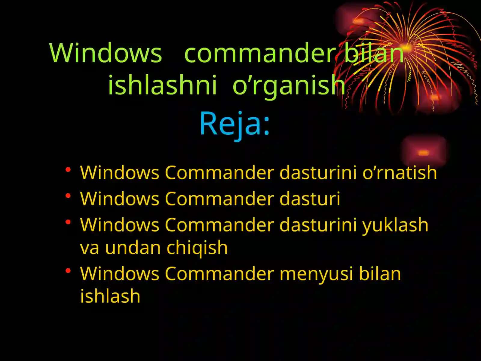 Windows Commanderdasturi 2