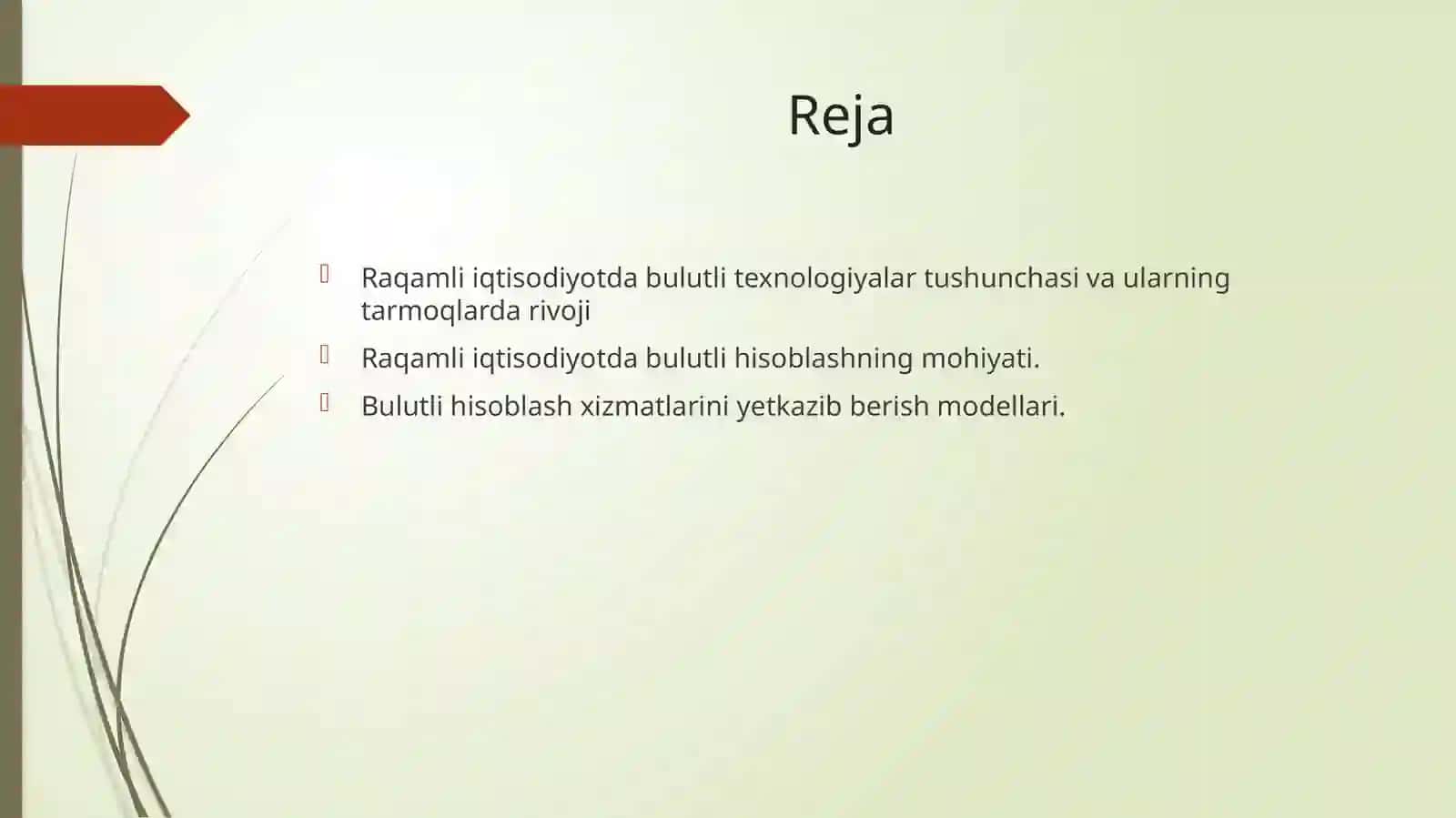 Ragamli igtisodivotda bulutli texnologiyalari ( Cloud technologies) 2
