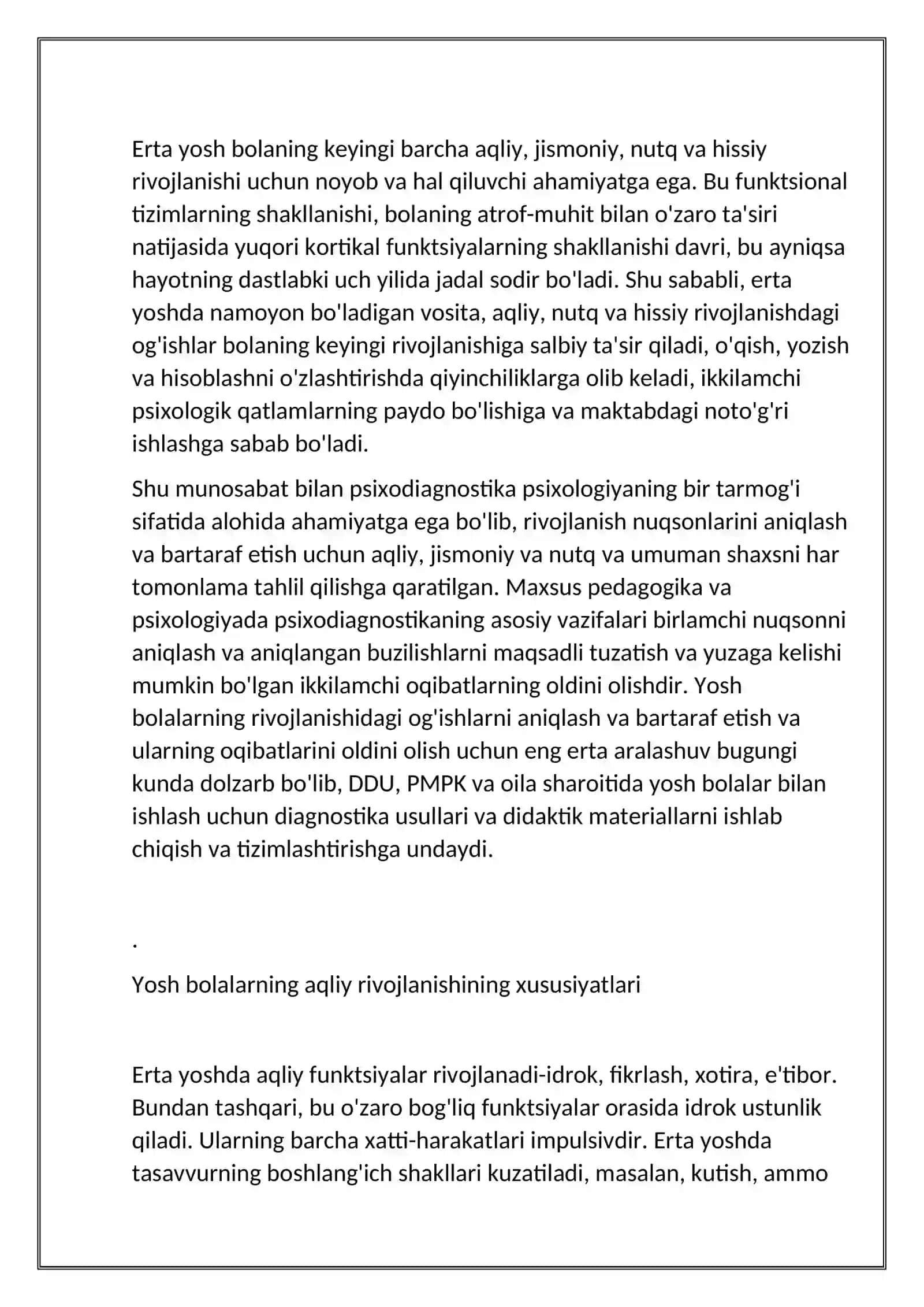 Go'daklik davrining psixologik xususiyatlari 2