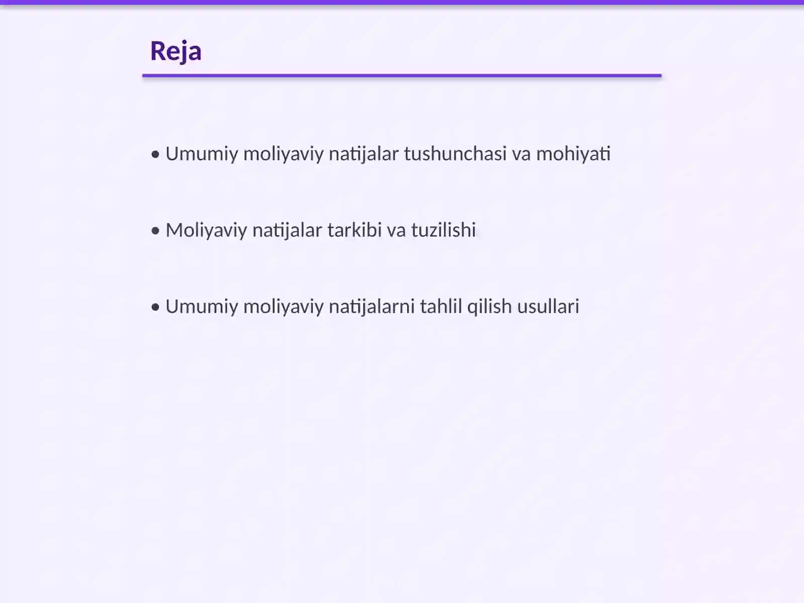 Umumiy moliyaviy natijalarning tarkibi VA tuzulishini tahlili 2