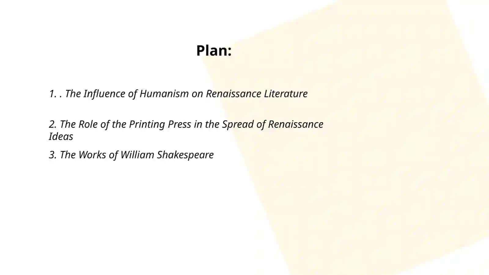 Renaissance in English literature 2