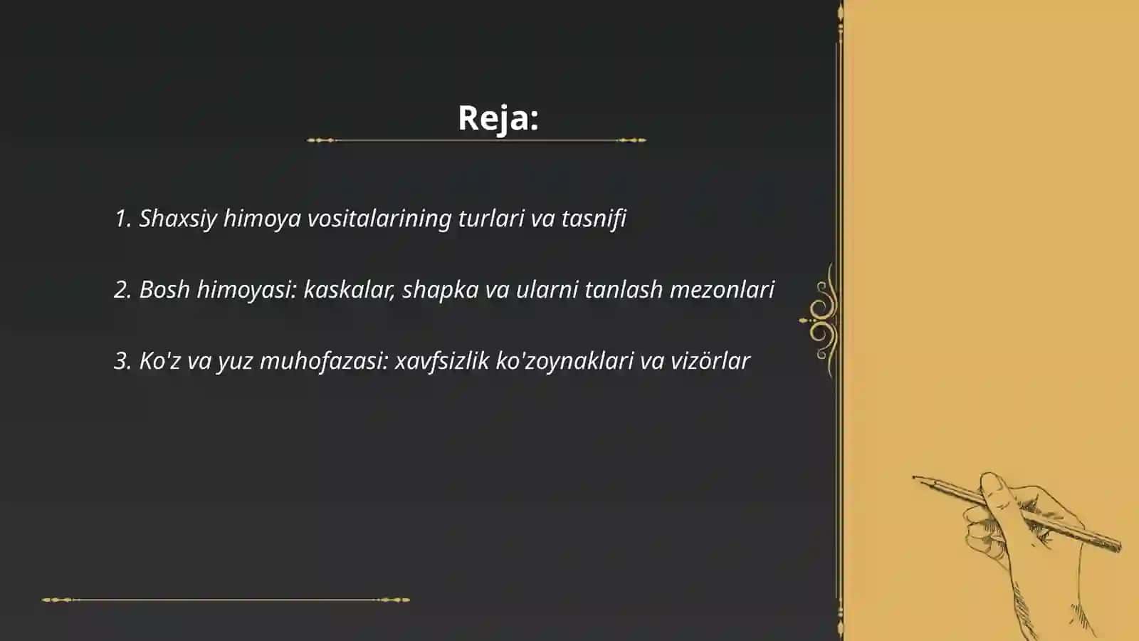 Shaxsiy himoya vositalari 2
