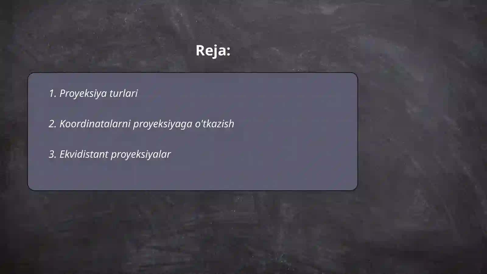 Kartografik proyeksiyalar 2