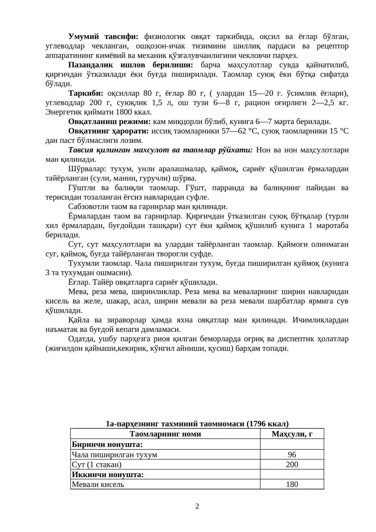 Пархез столлар ҳакида 2