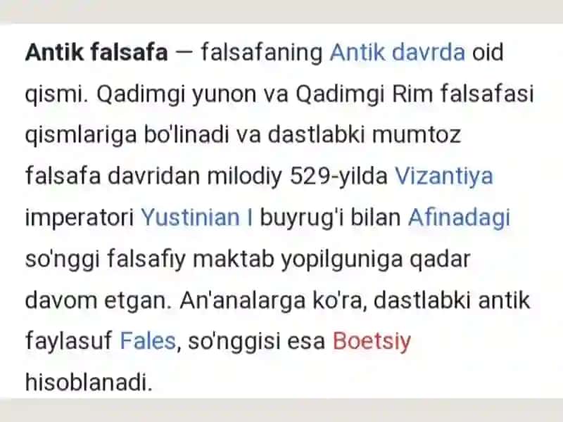 ANTIKDAVR FALSAFASI 2