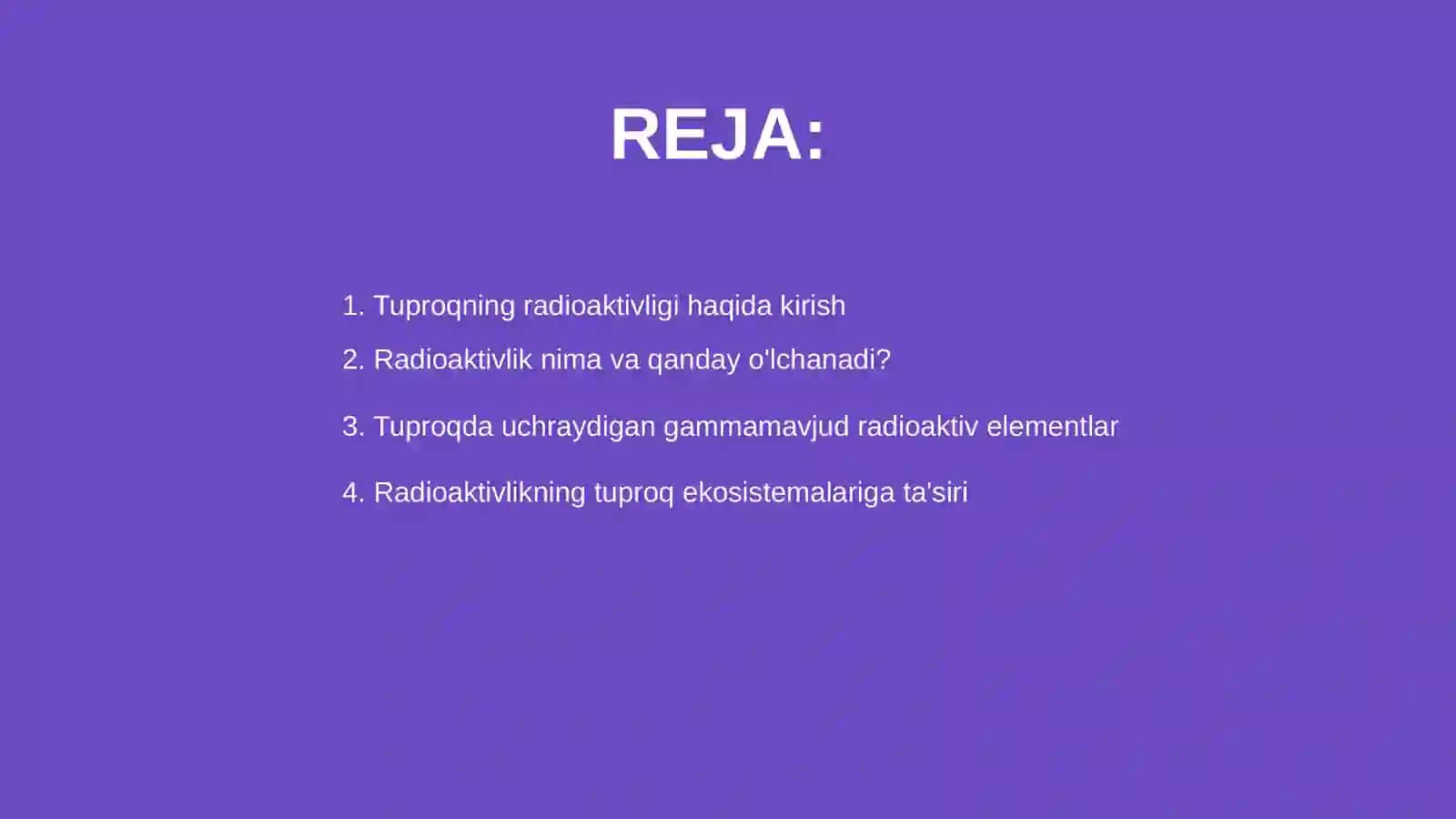 Tuproqning radioaktivligi 2