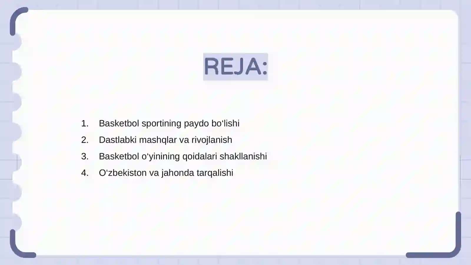 Basketbol sport turini rivojlanish tarixi 2