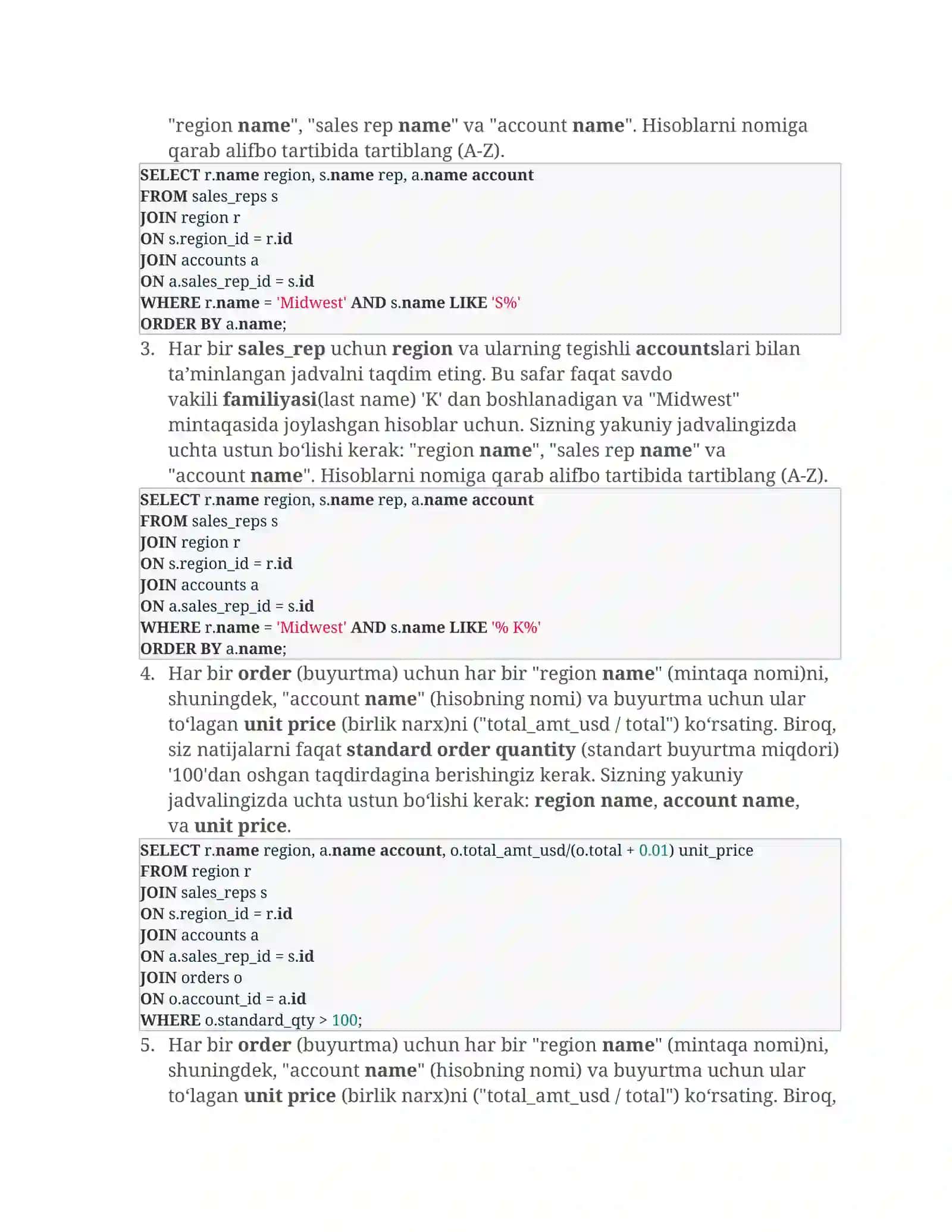 SQL JOIN operatori 2