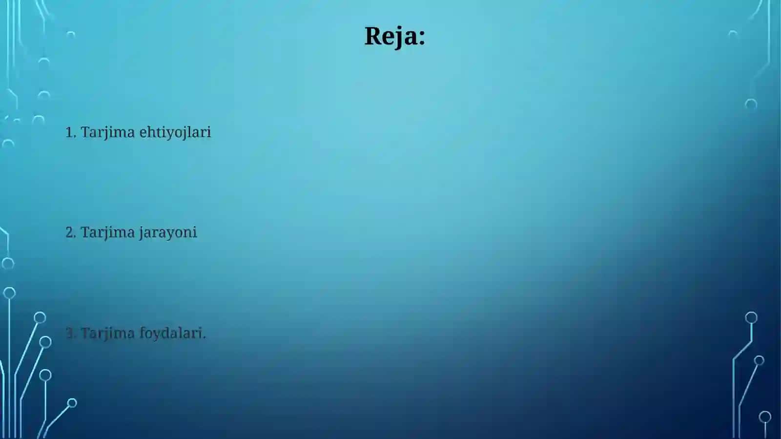 Tarjima ehtiyojlari 2