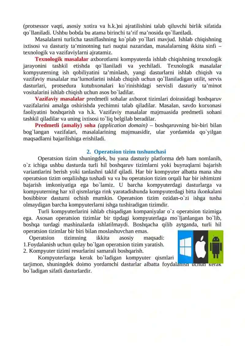 IQTISODIYOTDA FOYDALANILADIGAN DASTURIY TA’MINOT 2