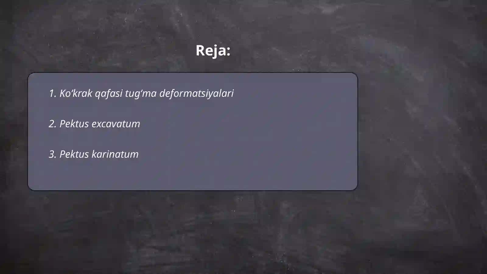Koʻkrak qafasi tugʻma va olingan anomaliyalari 2