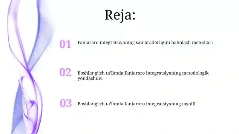 Fanlararo integratsiya 2