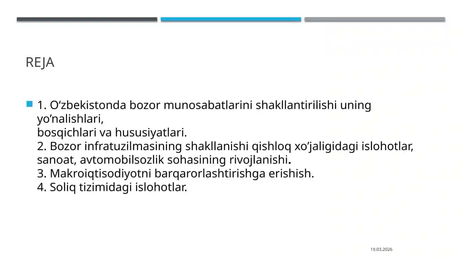 O‘zbekistonda bozor munosabatlarining shakllanishi 2