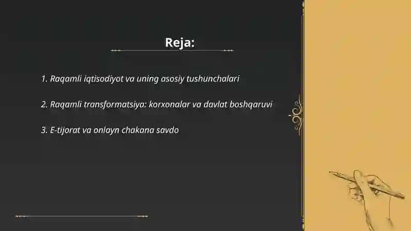 Raqamli iqtisodiyot 2