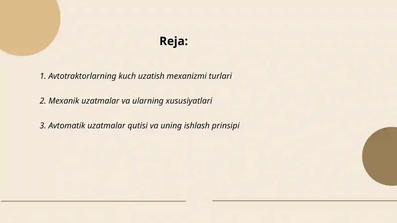 Avtotraktorlarning kuch uzatish mexanizmi 2