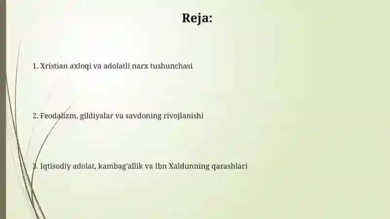 O'rta asr iqtisodiy tafakkuri 2
