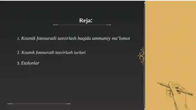 Kosmik suratlar va ularning turlari 2