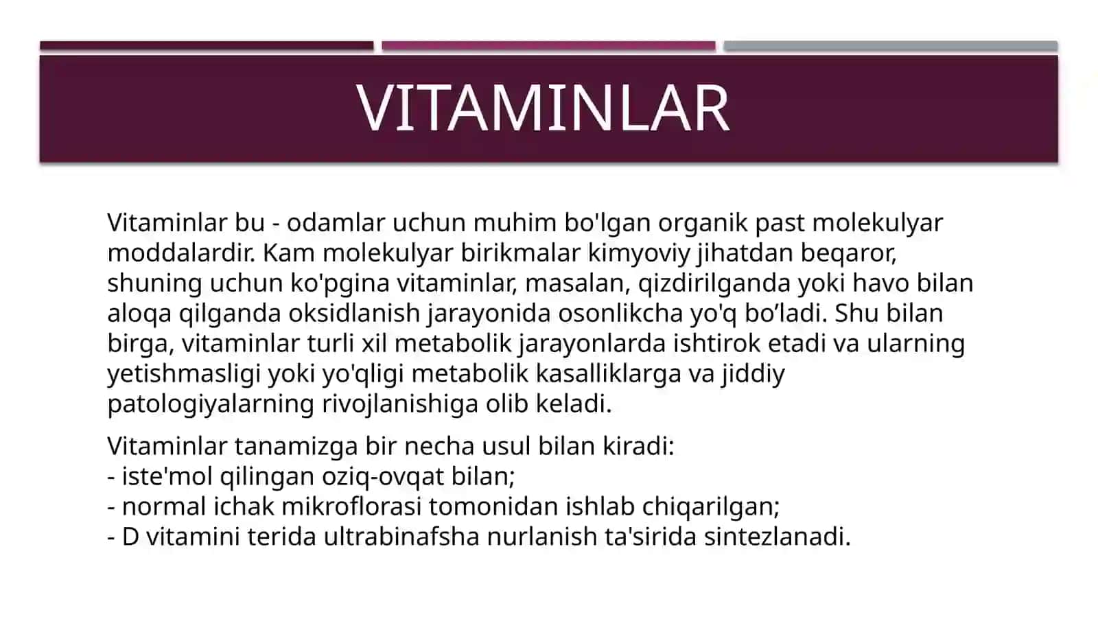 GIPOVITAMINOZLAR 2