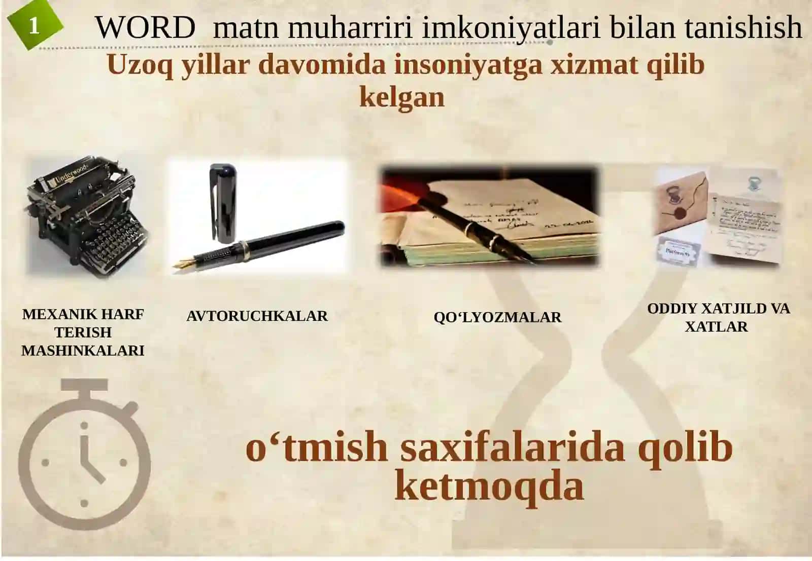 VORD WORD  matn muharriri imkoniyatlari bilan tanishish 2