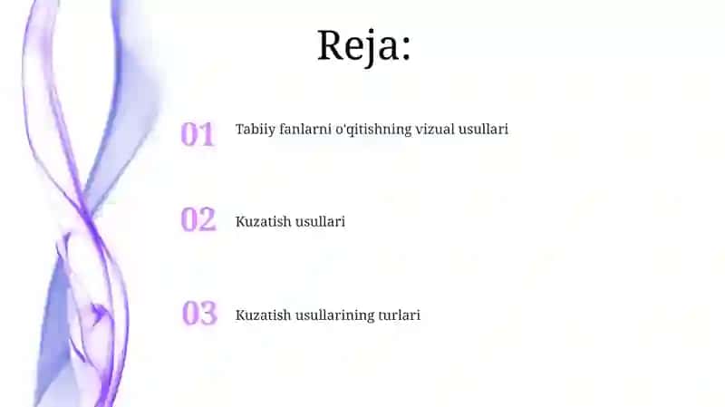 Kuzatish usullari 2