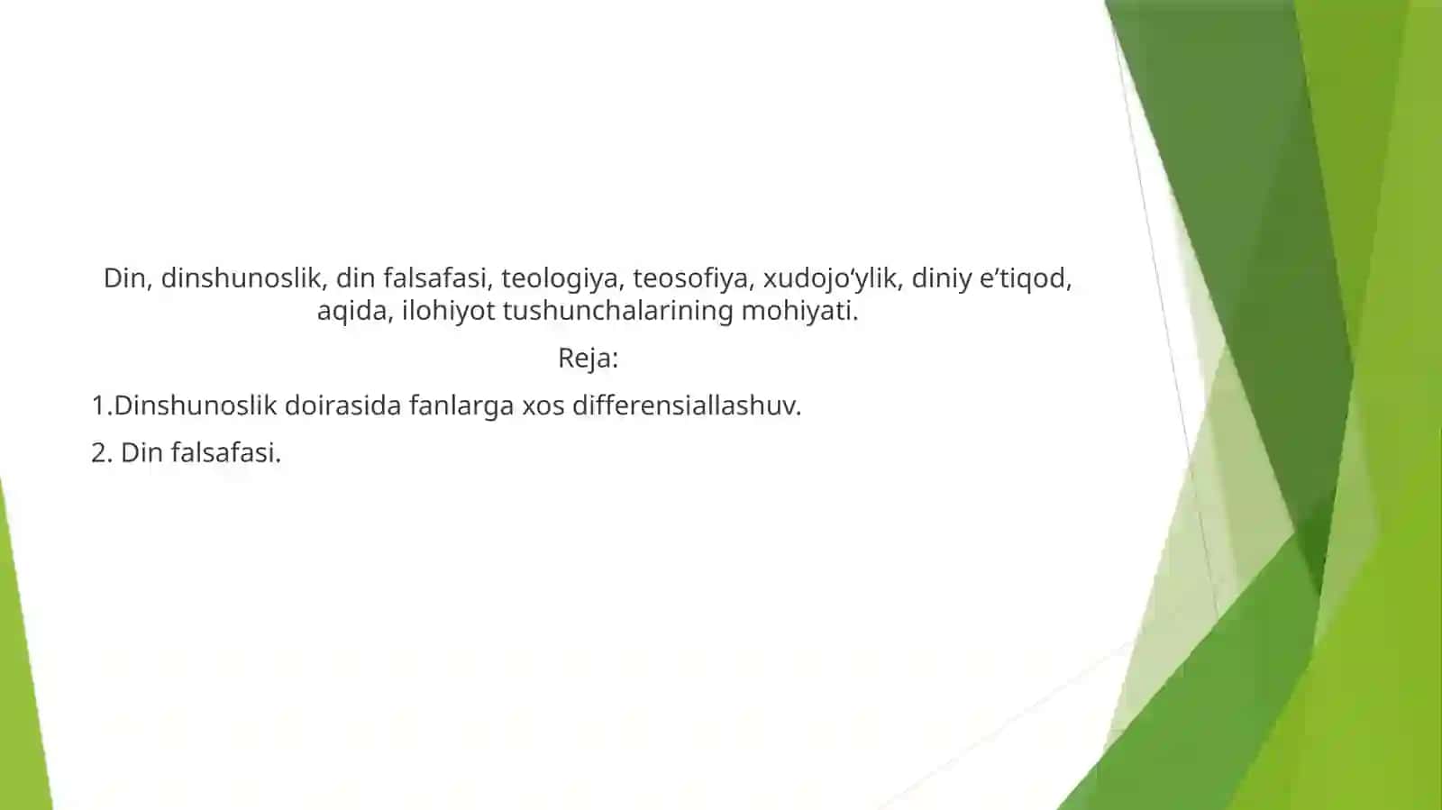Dinshunoslik va din falsafasi 2