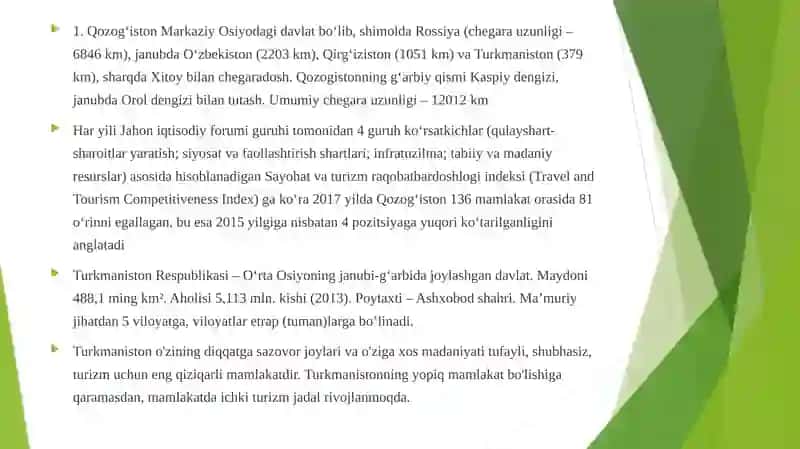 Mintaqaviy turizm fanidan mustaqilishi- 9 2