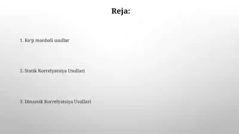 Elektron korrelyatsiyalarini hisobga olish 2