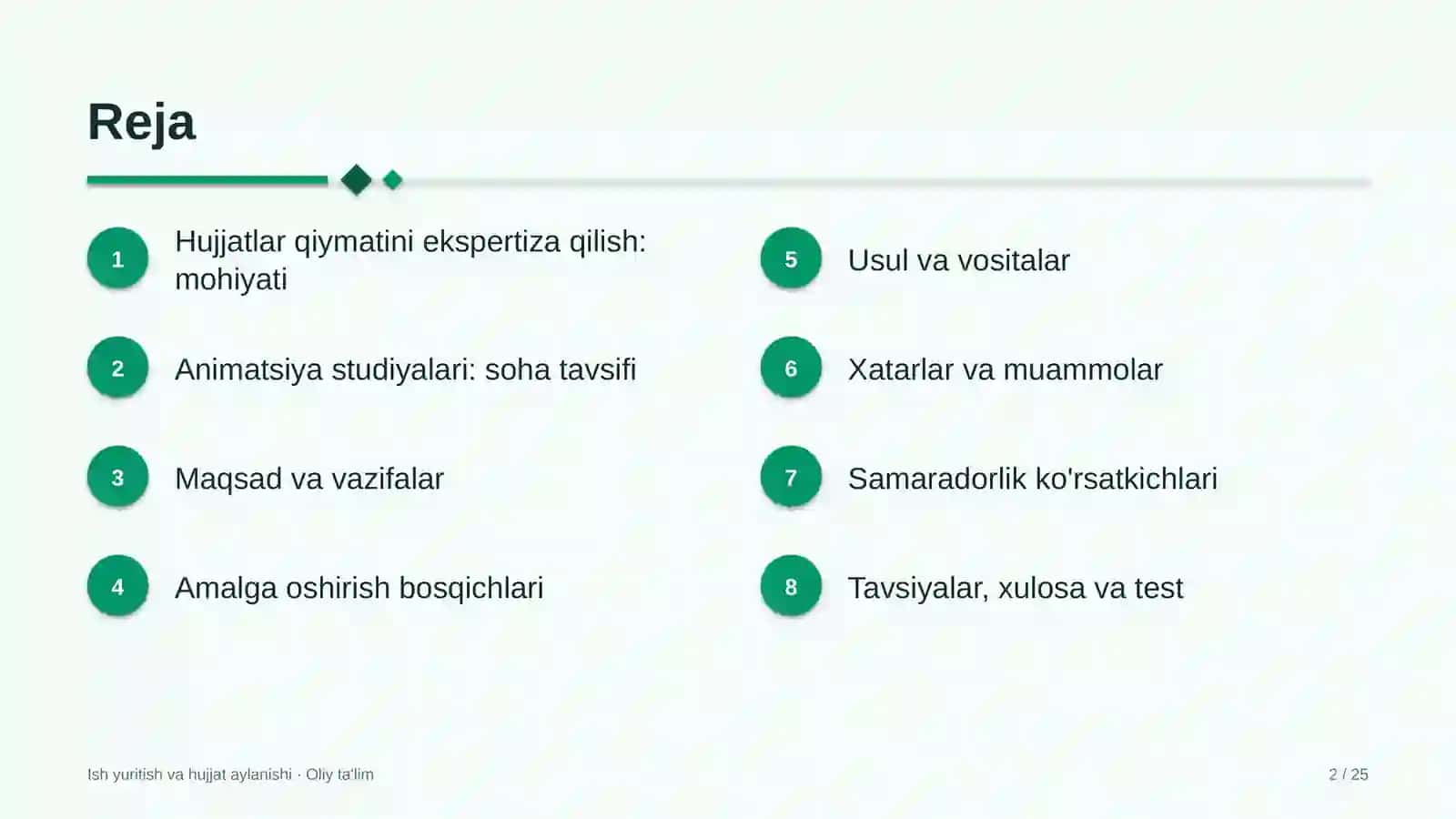 Animatsiya studiyalarida hujjatlar qiymatini ekspertiza qilish 2
