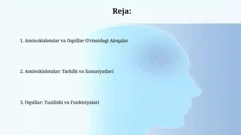 Aminokislatalar va Oqsillar 2