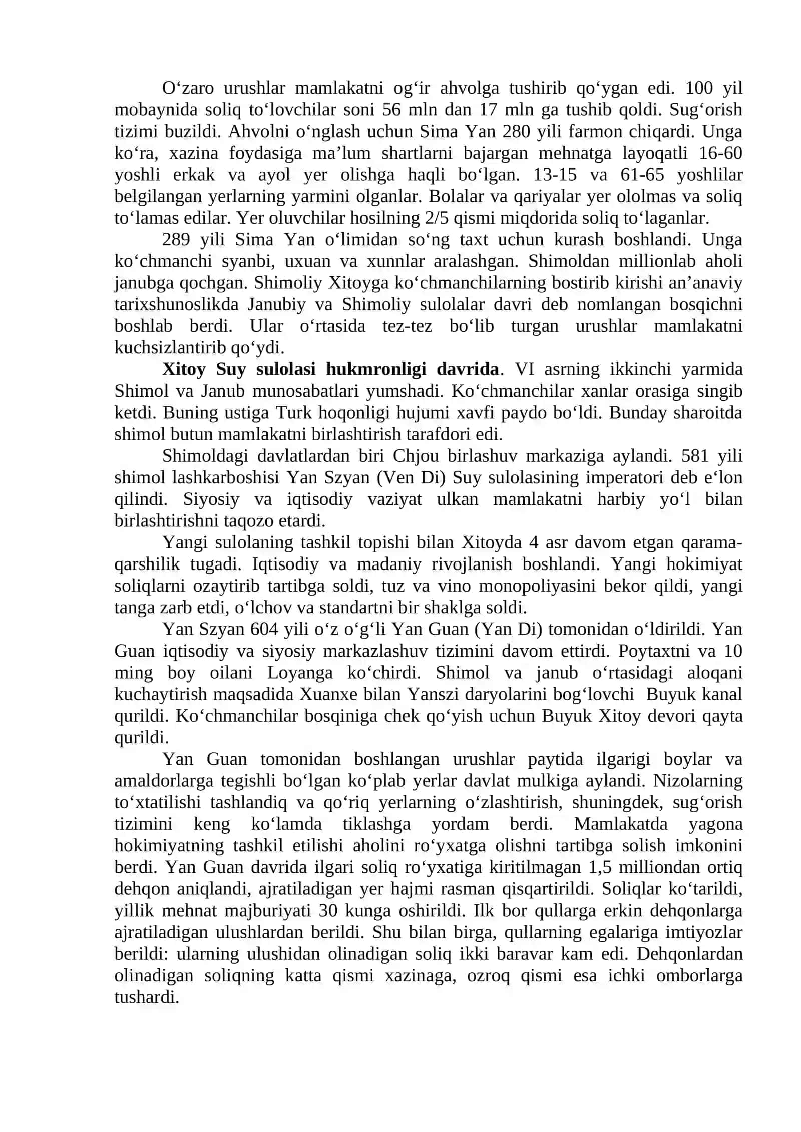 Ilk o‘rta asrlarda Xitoy 2