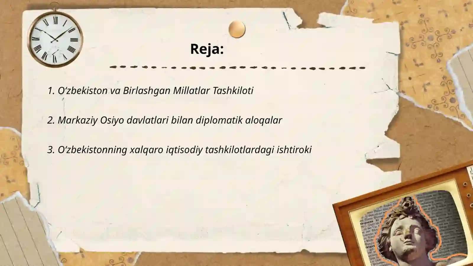 Oʻzbekiston jahon hamjamiyati 2