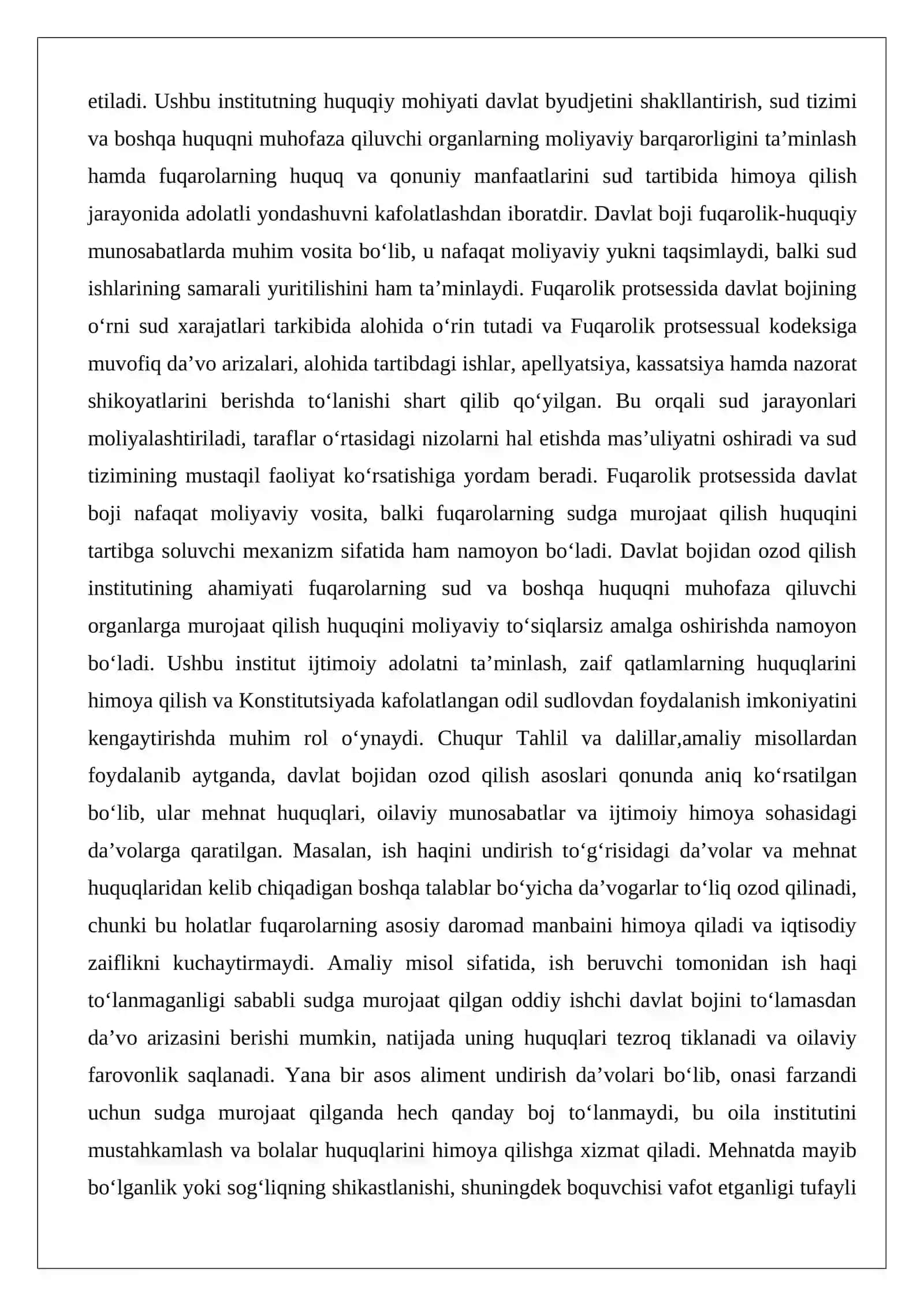 Davlat bojidan ozod qilish asoslari 2
