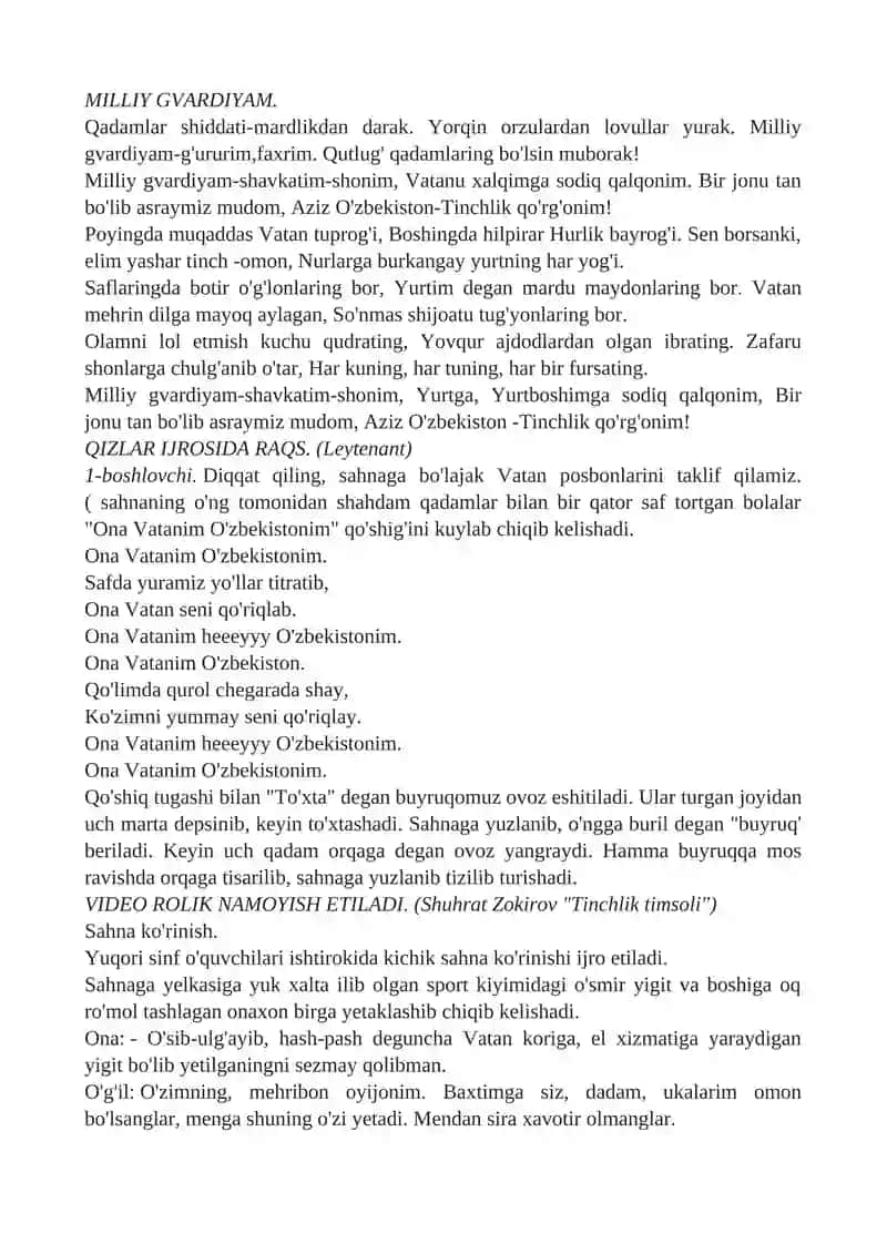 MENING ARMIYAM – MENING FAXRIM 2