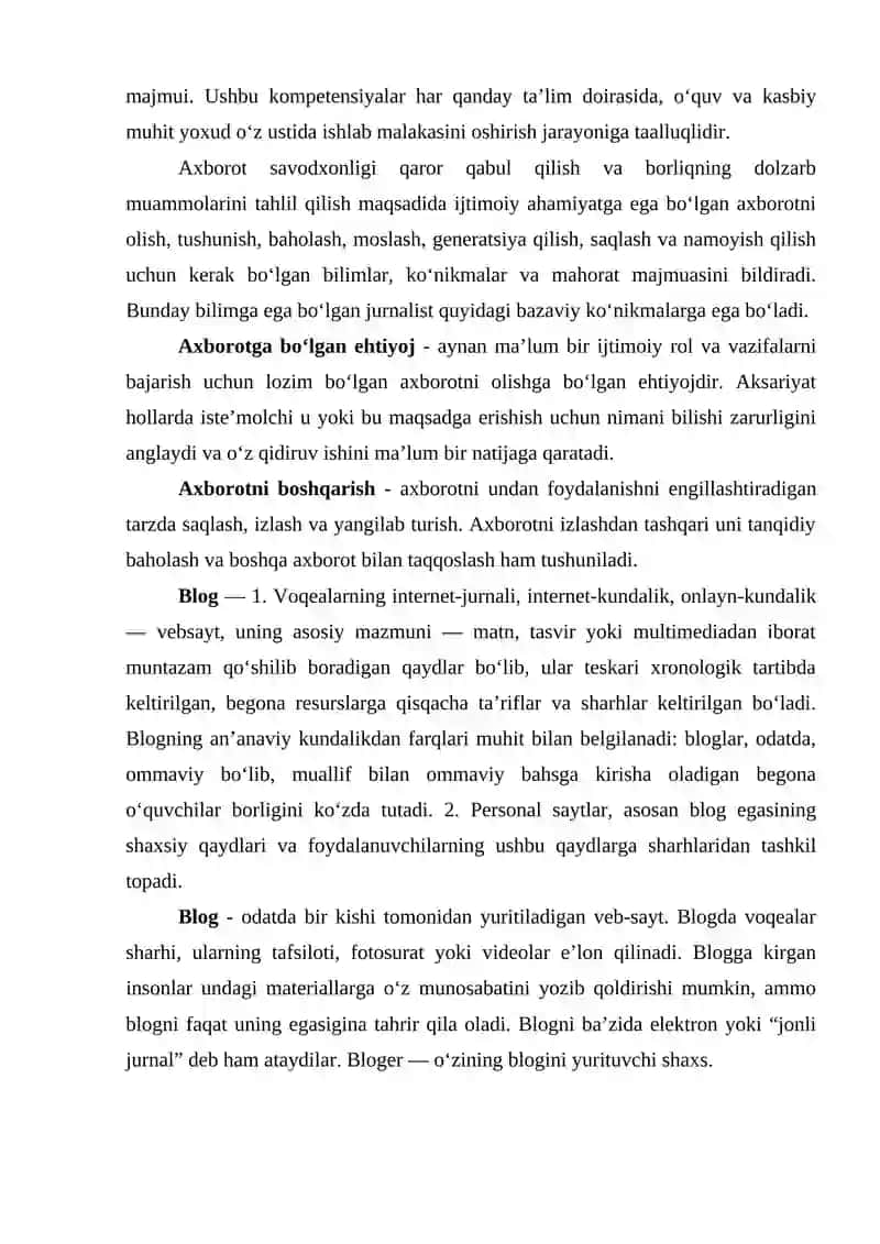 Аxborot kommunikаtsiyа texnologiyаlаri 2