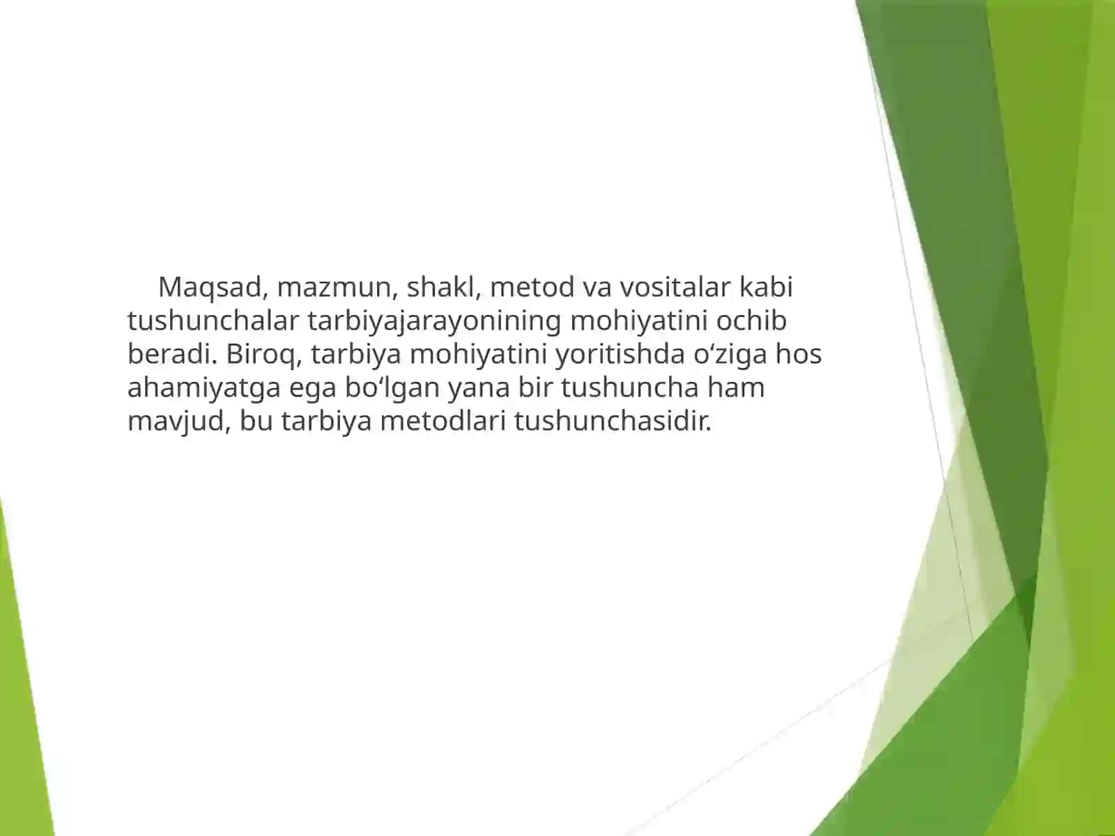 Tarbiyaning maqsad va vazifalari 2