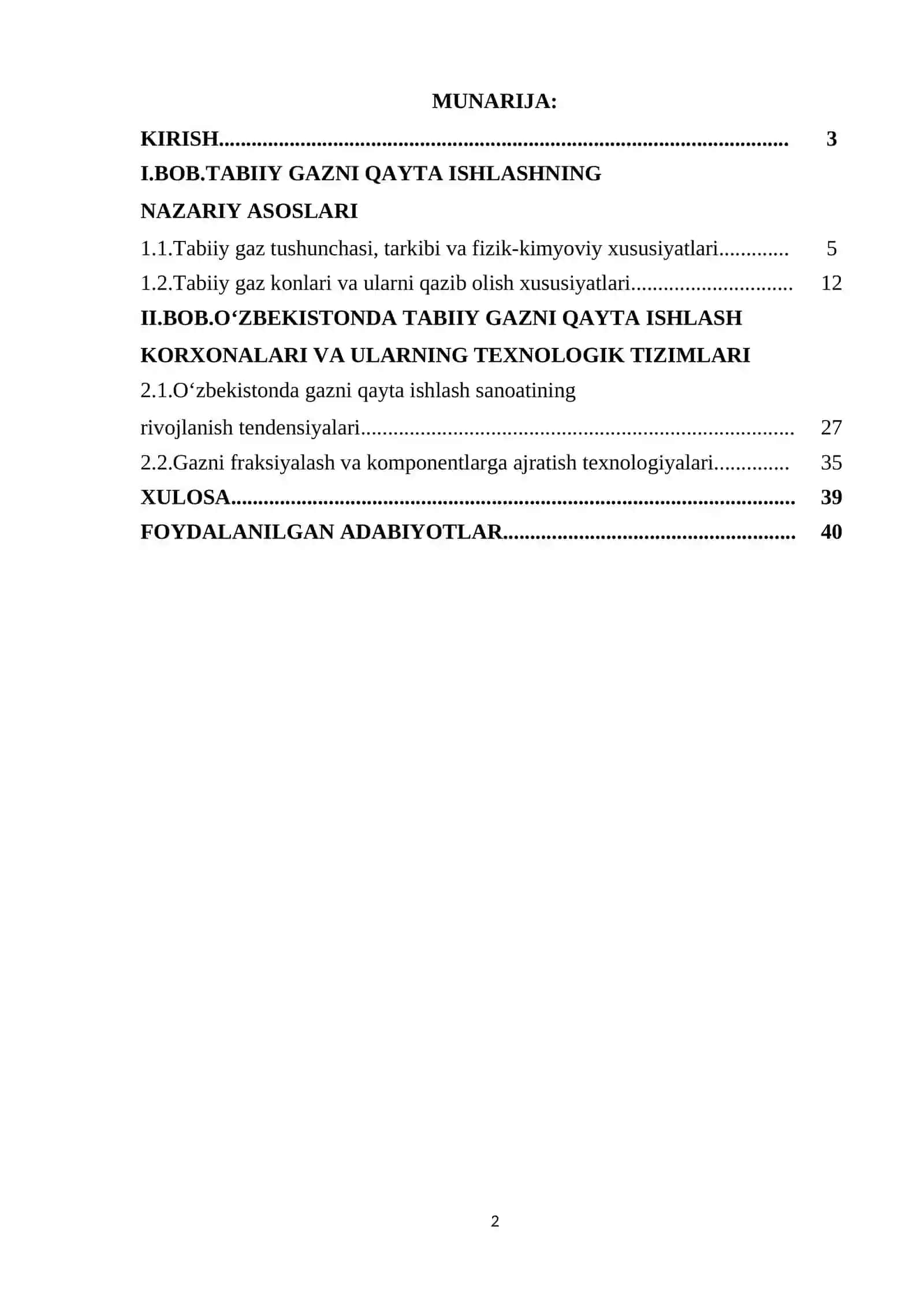 O'ZBEKISTONDA TABIIY GAZNI QAYTA ISHLASH KORXONLARIDA QO‘LLANILADIGAN TEXNOLOGIYALAR 2