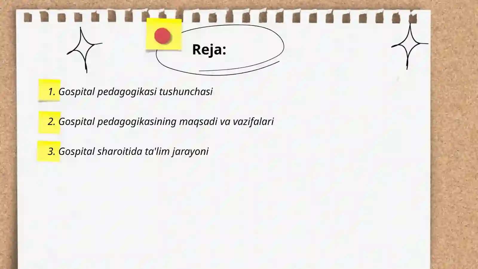 "Gospital pedagogika"ning asosiy tamoyillari 2