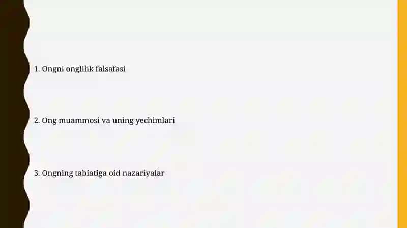 BILISH FALSAFASI 2